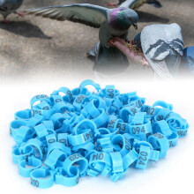 Nummernring 8mm Blau Taubenfußring 001–100