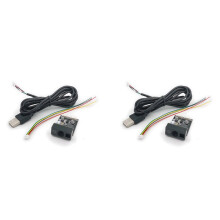 2X GM865 1D 2D-Barcode-Scanner USB-TTL-Barcode-Leser QR-Code-Modul CMOS mit Kabel für Bus-Supermarkt, Fernobjektiv