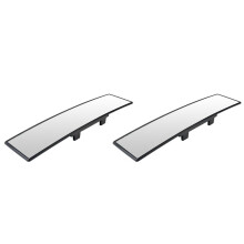 2X Car Rearview Mirrors,Car Universal 12Inch Interior Clip Panoramic Rear View Mirror Wide Angle Rear View Mirror