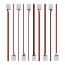 50Pcs LED Tape Connector 2Pin LED Strip Accessories Connectors 8Mm for 2835 3528 5050 5730 5630 SMD LED Strip