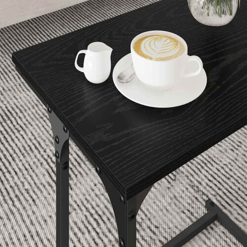 VidaXL vidaXL Nesting Coffee Table 3 pcs Black oak Engineered wood 2
