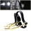 Arched Metal PU Spur Band with Secure Closures for Stable Use Gold 3