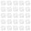 25 Clear Plastic Sewing Machine Bobbins Fits Singer  Janome 1