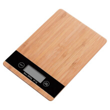 Bamboo Kitchen Scales, LCD Display, Digital Scales to 5 Kg, Kitchen Scales Baking, Cooking & Household Design