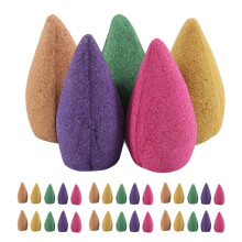 100pcs Reflux incense cones aromatherapy Lavender Rose Jasmine