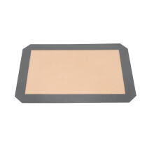 1pcs Protection de l'environnement reutilisable Tapis de cuisson en silicone Tapis de cuisson en silicone antiadhesif Tapis de cuisson gris 30 x 20cm