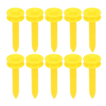 Golf Tee Set Ringform Gelb 100 Stück Kunststoff