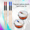 1Pair Enduring Wire Percussions Drum Stick Double Head Drum Brush Easy Use Red blue 7