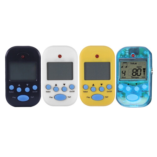 Mini Electronic Metronome Clip-On Pocket Metronome Professional Beat Machine White 2
