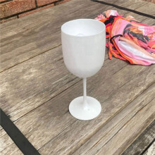 8 Verres à Vin élégants et Incassables, Verres à Vin en Plastique, Verres à Vin Très Incassables