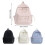 Lovely Bows Backpack Student School Backpack Large Capacity Backpack for Daily White 4