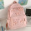 Lovely Bows Backpack Student School Backpack Large Capacity Backpack for Daily White 8
