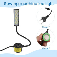 30 LED Sewing Machine Light Sewing Lighting for Workbench Lathe Drill Press Flexible Gooseneck Arm Work Lamp EU Plug