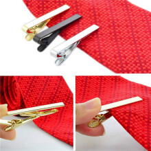 6 Stücke Tkrawatten Halter, Krawatte Klemme Krawatten Klammern Männer Silber Gold Schwarz Krawatten Halter Set 2,2 Zoll Verschlüsse Geschäft