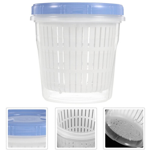 1pcs Jar with Strainer Airtight Pickle Container for Vegetable Fermentation Food Storage Plastic Container 2