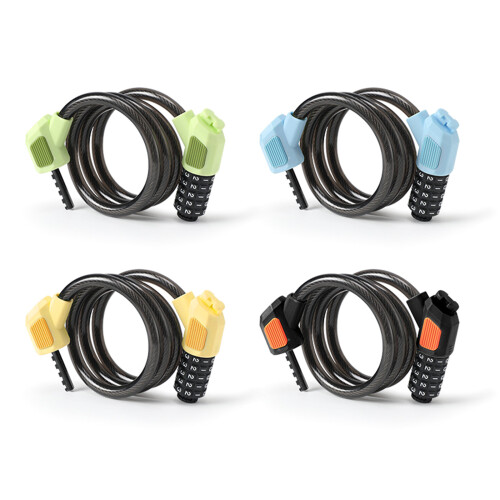 Heavy Duties 5Digits Bicycles Cable Lock, Bicycles Code Lock Cable AntiTheft Green 1