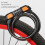 Heavy Duties 5Digits Bicycles Cable Lock, Bicycles Code Lock Cable AntiTheft Green 7