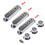 Guitar Pickup Cover Single Coil Pickup Cover 1 Volumes 2 Tone Knobs Switch Silver 5