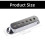 Guitar Pickup Cover Single Coil Pickup Cover 1 Volumes 2 Tone Knobs Switch Silver 2