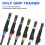 Golfing Grip Trainer Golfing Grip Training Device Arm Band Swing Training Gear Black 9
