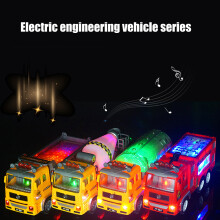 Vibranting Garbage Truck Engine Toy for Enhancing Creativity in Children a crane