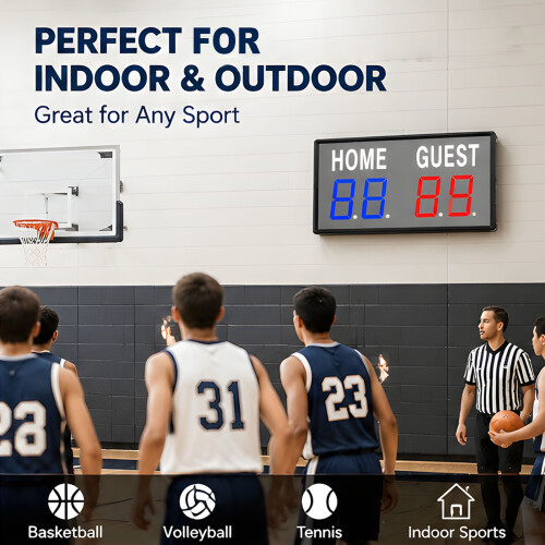 Portable USB Scoring Device For multiple Sport contests With Remote And Bright Screen 1