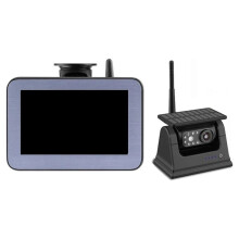 WIFI Wireless Rear View Backup Camera Solar Powered Reverse Cam with AHD 5" Monitor for Campers Truck Trailer