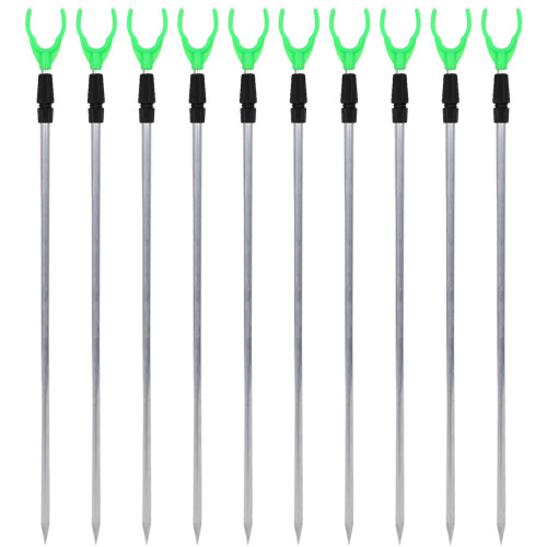 10X Support de Poteau de Peche En Metal Reglable
