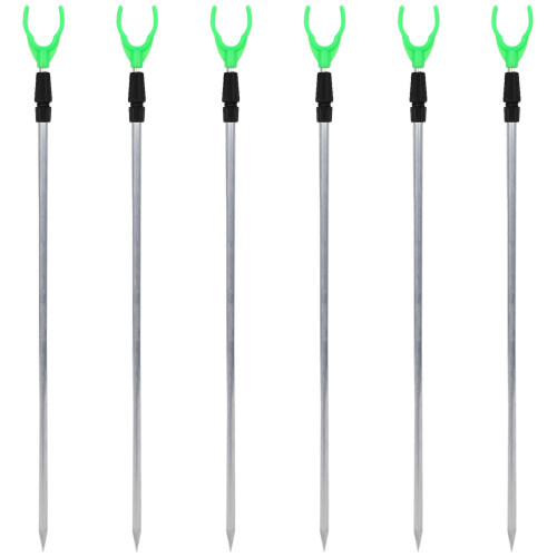 6X Support de Poteau de Peche En Metal Reglable