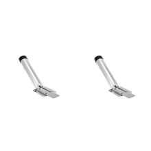2X Marine Fishing Rod Holder Stainless Steel Slide Mount Removable Fishing Rod Holder