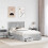 VidaXL vidaXL Bed Frame Concrete Grey 120 x 190 cm Engineered Wood 4
