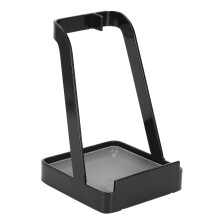 Soporte para Tapa de Olla, Organizador de Cocina, Soporte para Cuchara, Soporte para Tapa de Acero Inoxidable, Utensilios de Cocina, Negro