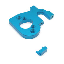 2 Set RC Car Part: 1 Set RC Car Motor Holder & 1 Set Metal Tail Fixed Parts Tail Wing Firmware Fittings Set