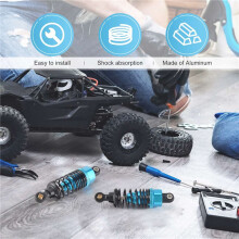 4Pcs Aluminum Alloy Shock Absorbers Damper Set for TT-01 TT01 TT-02 TT02 1/10 RC Car Upgrade Parts,