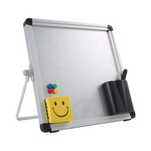 Liten Skrivbords-Torrraderingstavla Bärbar Liten Magnetisk Dubbelsidig Whiteboardtavla för Barn Att Göra-Lista Whiteboard för Hemmakontorskola