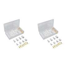 400 PCS 2.8MM Automotive Wire Connector 2/3/4/6 Pin Electrical Male and Female Cable Terminal Connector Kit for Car RVs