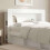 VidaXL vidaXL Headboard Cabinet with Storage White Engineered Wood 5