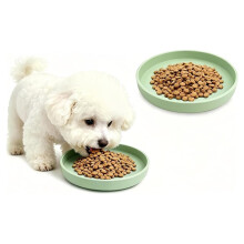 2 Piezas Cuencos de Silicona para Perros de 7 Pulgadas para Comida Seca y Húmeda, Verde Ampliamente Amistoso de 7 Pulgadas para Gatos, Perros