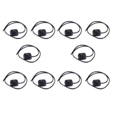 10X Car DIY Water Drop Shape Button OFF/ 12V for Fog Lights, DRL, LED Light Bar, Etc
