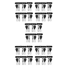 30PCS Adjustable 1/8Inch Lanyard Hanging for Tent Fan LED Grow Plant Lamp Rope Ratchet Hanger Pulley Lifting Pulley Hook