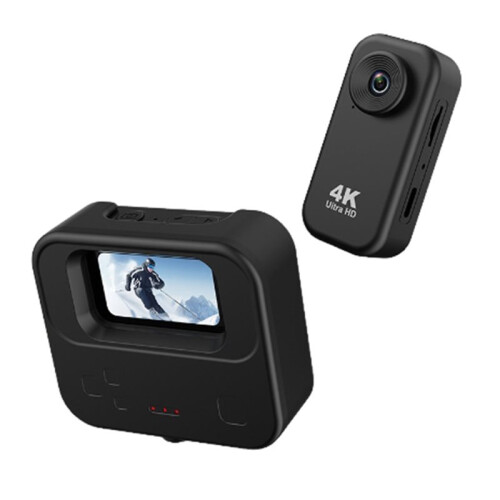 Câmera de Esportes  Externa 4K HD Camcorder com Tela de 1,47 Polegadas, Gravador de Vídeo e Áudio Digital 2