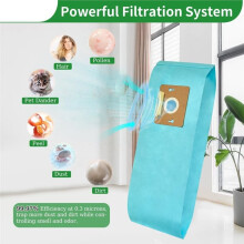 8 Pack Type F Vacuum Bags for Riccar Supralite Riccar R10E/Simplicity Freedom Vacuum Cleaner Accessories