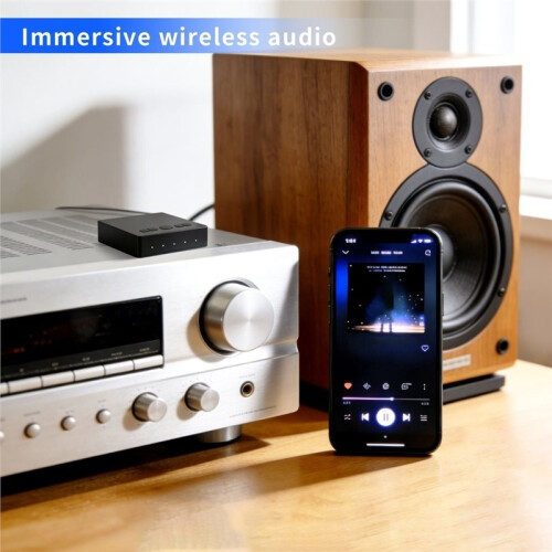5.4 Receiver for Auracast LDAC APTX Adaptive HIFI Audio Adapter with Aux/RCA/Optical for Amplifier 2