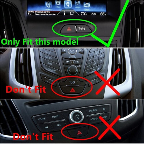 Car Lock Unlock Button Hazard Light  for  Focus MK3 2012-2015 SYNC 2 3 Ecosport BW 2013-2015 2