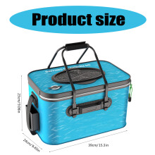 Foldable Fish Bucket Outdoor Camping Fishing Bag and Fish Protections Bucket