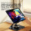 360 Rotation Tablet Stand for Tablet Computer, Adjustable Foldable Tablet Holder,Aluminum Phone Stand White 2
