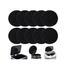 10 Filtri In Carbone per Compostiera, Filtro D'Aria Rotondo In Fibra di Carbonio Attivato per Compostaggio In Cucina