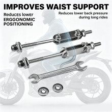 Regolatore di Schienale per Moto, Alzatore di Schienale, Regolatore di Supporto Lombare per PCX125 PCX150 PCX160 65mm