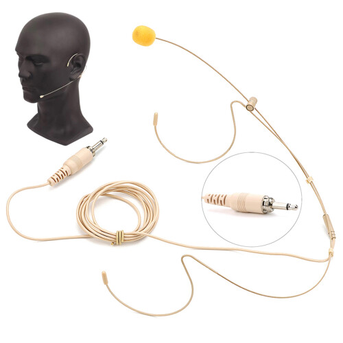Headset Headworn Microphone Double Earhook Headworn Mic for Stage Performances 1