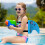 Back Swim Float Fish Fin Back Float Swimming Trainer with Adjustable Belts Pink 9